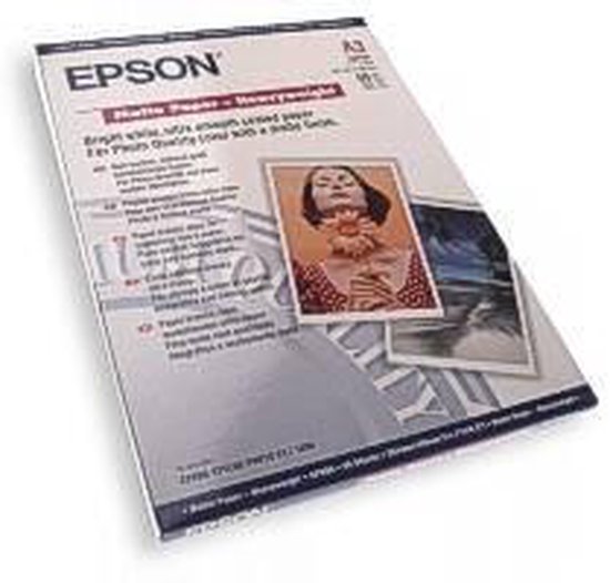 Papier pour imprimante Epson Papier mat épais, DIN A3 +, 167 g / m, 50  feuilles | bol.com
