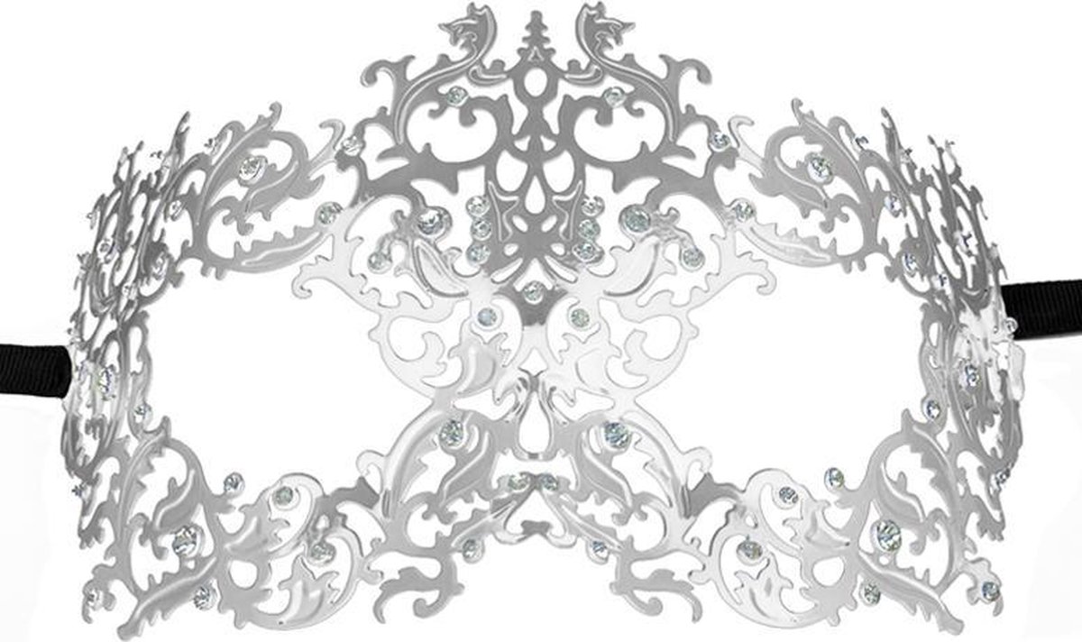 Goedkoopste Forrest Queen Masquerade Mask - Silver