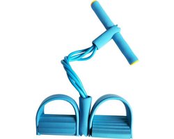 Elastische Buikspiertrainer - Unisex - Blauw - Veel Verschillende Oefenmogelijkheden