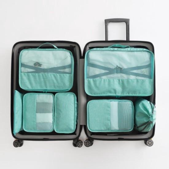 zwart Voorlopige naam Spreek luid Packing Cubes - 7-Delige Set - Blauw - Kleding Organizer Voor Koffer -  Handig Voor op Reis | bol.com