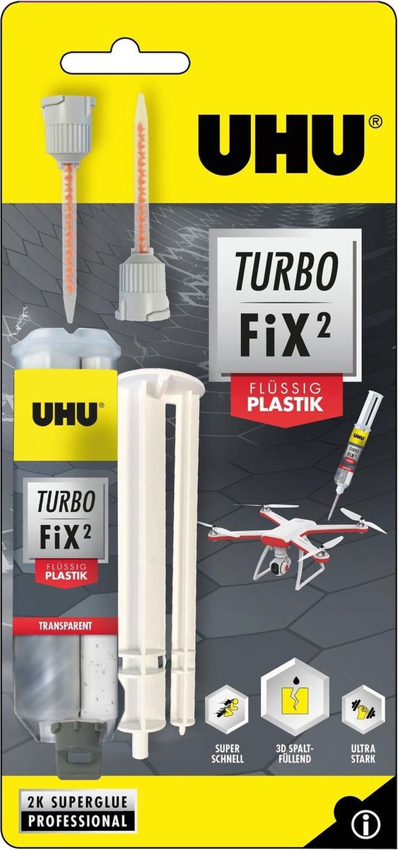 Uhu Turbo Fix² Liquid Plastic 2-componenten lijm 10g