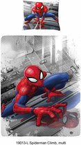 Dekbedovertrek Spiderman Climb - 140x200cm + 1 kussensloop 60x70cm