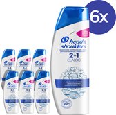 Head & Shoulders Classic 2-in-1 Anti-roos - Voordeelverpakking 6x270ml - Shampoo en Conditioner