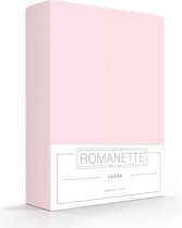 Katoenen Lakens Romanette Roze-150 x 250 cm
