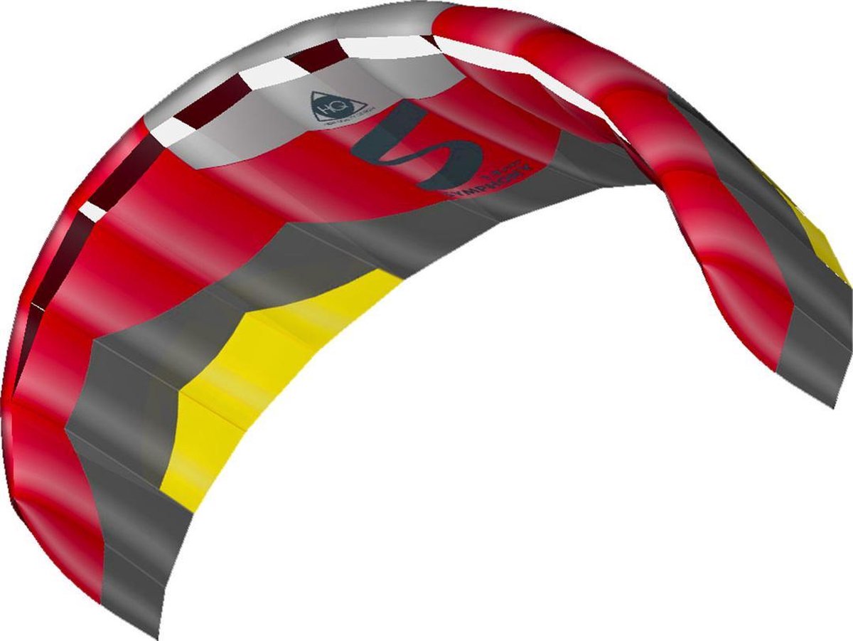 Hq Kites Tweelijnsmatrasvlieger Symphony Pro 1.8 Edge 180 Cm Rood/grijs