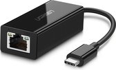 UGreen USB-C naar Ethernet / Internet Gigabit Adapter - LAN Netwerk Adapter 1000Mbps - USB-C naar RJ45 - Zwart