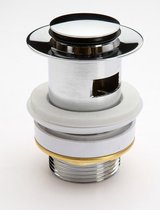 SCHÜTTE Design Afvoerplug Pop-Up - 5/4" - afsluitbaar met overloop - Chroom  | bol.com