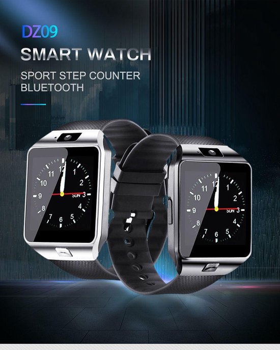 Smartwatch-Trends DZ09 - Smartwatch - 50 mm - Zwart - Smartwatch-Trends