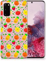 Geschikt voor Samsung Galaxy S20 Siliconen Case Fruits