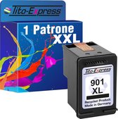 Set van 1x gerecyclede inkt cartridges voor HP 901XL Black