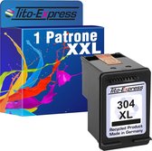 Tito-Express HP 304 XL 1x gerecyclede inkt cartridge voor HP 304 XL Black voor HP Envy 5000 5030 5010 5020 5032 5020 für HP Deskjet 3750 2630 2620 2622 3720 3730 3760 3762