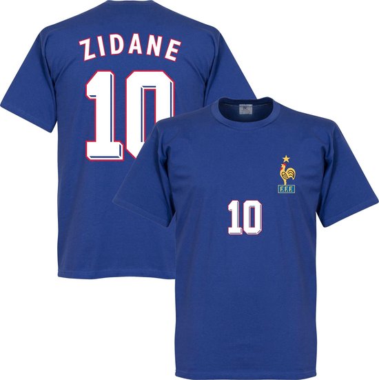 Foto: Zidane 1998 frankrijk t shirt xl