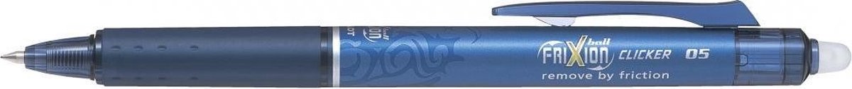 Pilot FriXion Ball  -Clicker - Zwart/Blauw - fine 0.5mm - 1 stuks