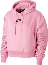 Nike Nsair Hoodie Flc Bb Sporttrui Dames Magic Flamingo/Ice Silver - Maat M  | bol.com