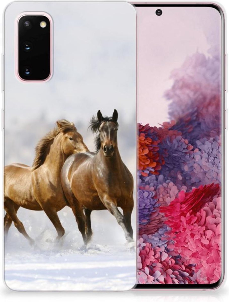 Samsung Galaxy S20 TPU Hoesje Paarden