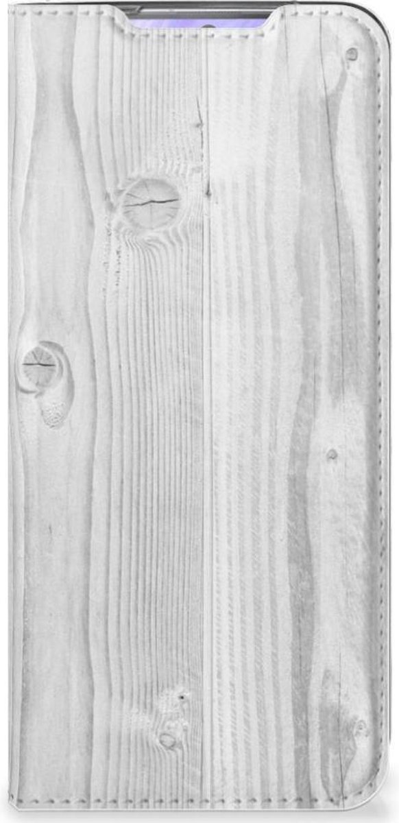 Samsung Galaxy S20 Book Wallet Case White Wood