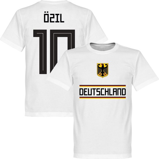 Duitsland Ozil Team T-Shirt - Wit - 5XL