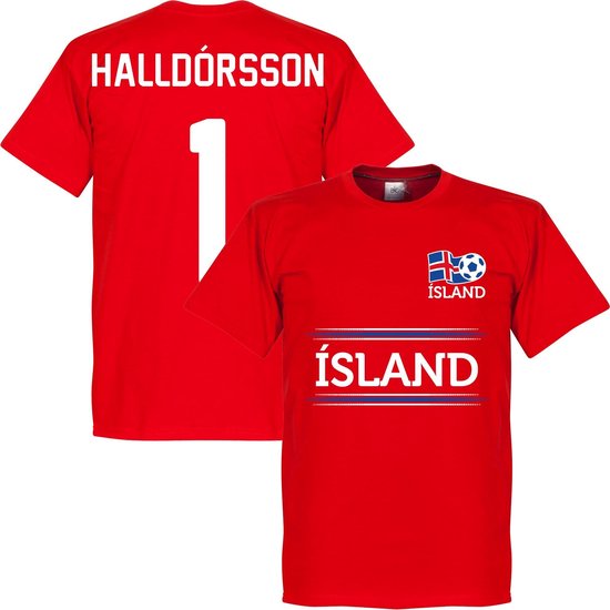 Ijsland Keeper Haldorsson Team T-Shirt - Rood - L