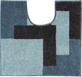 Casilin - Graduale - Antislip WC mat- Toilet mat met uitsparing - Ocean - 60 x 55 cm