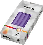 Bolsius Gotische kaarsen 12 stuks 245/24 kleur Ultra Violet