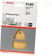 Bosch - 10-delige schuurbladset 102 x 62, 93 mm, 180