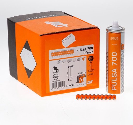 SPIT Spezialnägel HC6-22 - Für Beton & Stahl, 10er Magaziniert