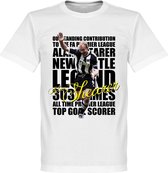 Shearer Legend T-Shirt - Wit  - XXXXL