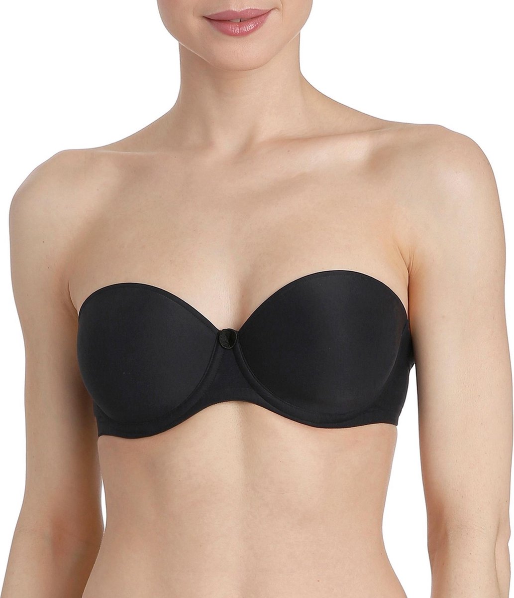 Marie Jo Tom Strapless Bh 0120828 Charbon - maat EU 85D / FR Zwart