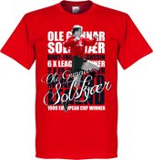 Solskjaer Legend T-Shirt - Rood - XS