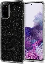 Spigen Liquid Crystal Glitter Samsung Galaxy S20 Plus Hoesje - Transparant