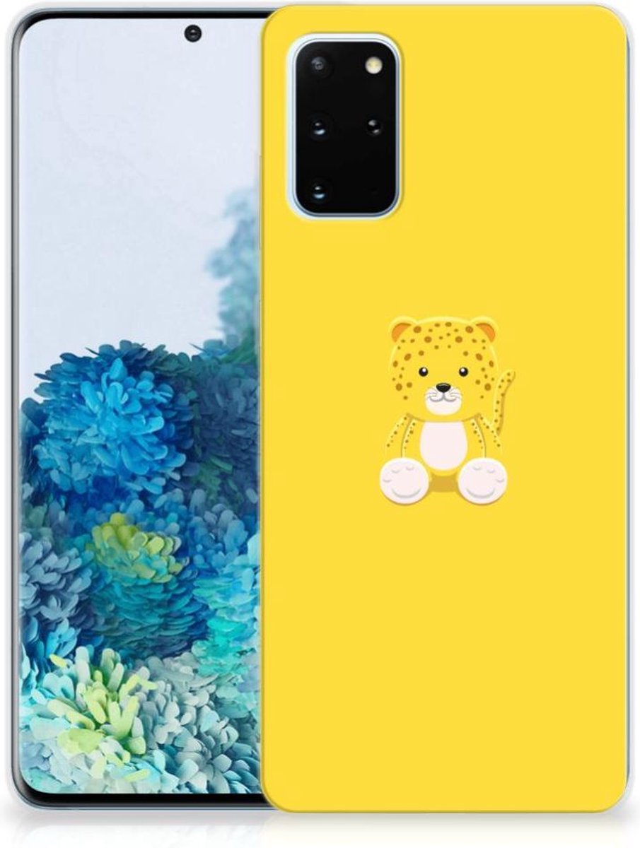 Samsung Galaxy S20 Plus Telefoonhoesje met Naam Baby Leopard