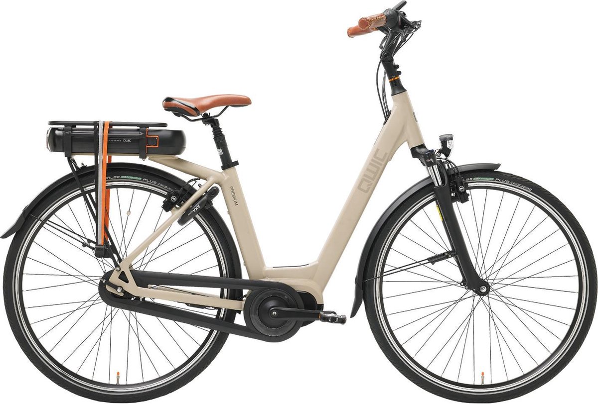 Onzorgvuldigheid links Onnauwkeurig Qwic Premium MN7 HS11 Elektrische fiets - Dames - 46 cm - Maple sand |  bol.com