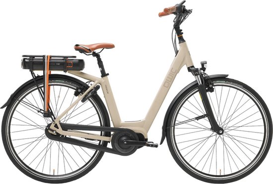 Qwic Premium MN7 HS11 Elektrische fiets - Dames - 46 cm - Maple sand |  bol.com