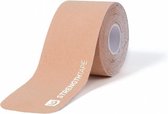 Ironman Strengthtape kinesiologie tape - kleur beige - lengte 5m - niet voorgesneden