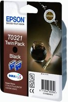 Epson inktcartridge T032140 zwart (2 stuks)