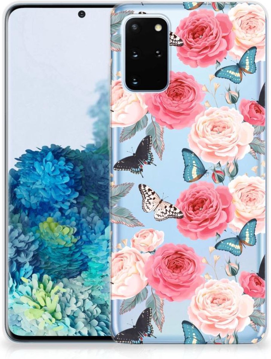 Samsung Galaxy S20 Plus TPU Case Butterfly Roses
