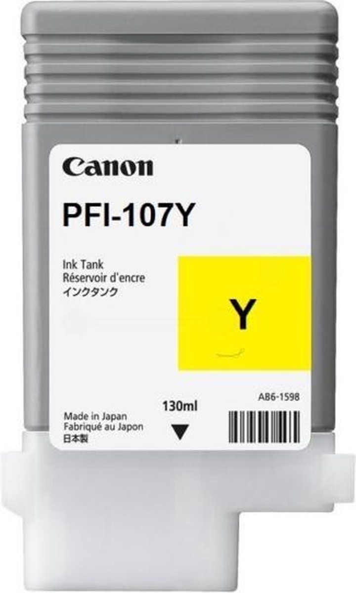Original Ink Cartridge Canon PFI-107 Yellow