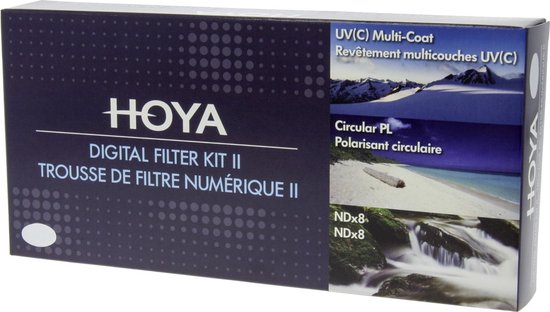 Hoya Digital Filter Kit II 62mm - UV, Polarisatie en NDX8 filter - Hoya