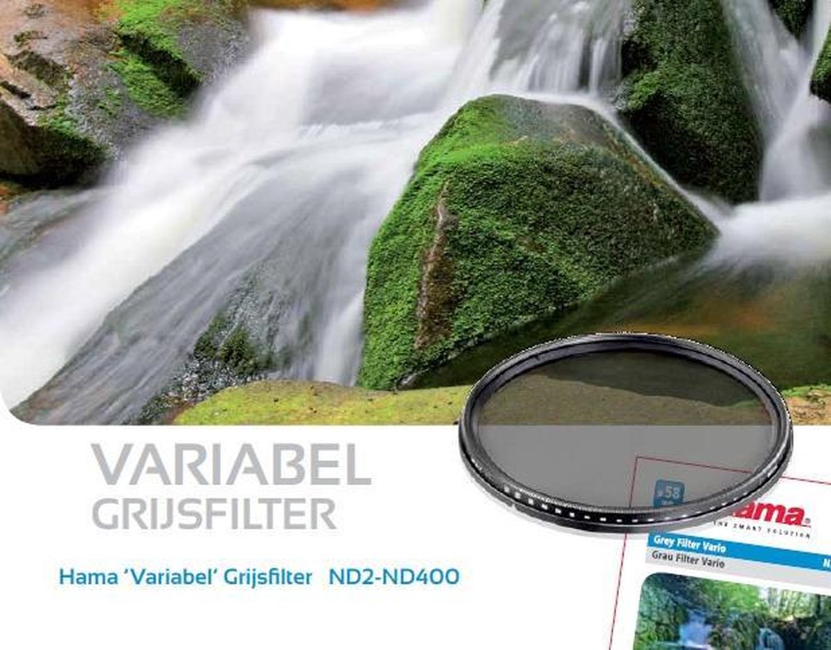 Hama Grijsfilter - Vario ND2-400 - 58mm | bol.com