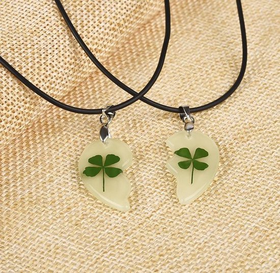 Collier lumineux BFF Friends - Glow in the dark - 2 pièces | bol.com