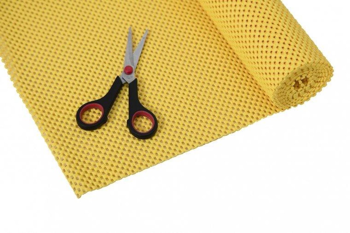 Goedkoopste Anti-slip net rol - 51 x 183 cm - geel - StayPut
