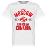 Spartak Moskou Established T-Shirt - Wit - XXL