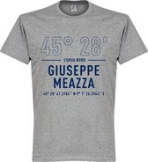 Inter Milan Giuseppe Meazza CoÃ¶rdinaten T-Shirt - Grijs - XXL