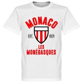 AS Monaco Established T-Shirt - Wit - XXXXL