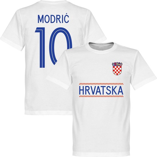 Kroatië Modric 10 Team T-Shirt  - Wit - XXXL