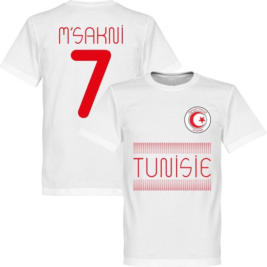 Tunesië Msakni 7 Team T-Shirt - Wit - L