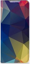 Geschikt voor Samsung Galaxy S20 Stand Case Polygon Dark