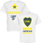 Boca Juniors Campeon Hashtag T-shirt - Wit - XS