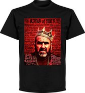 King Cantona Old Skool T-Shirt - Zwart - 5XL