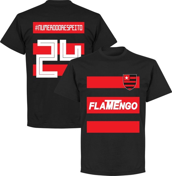 Flamengo #NumeroDoRespeito 24 Team T-shirt - Zwart - 4XL